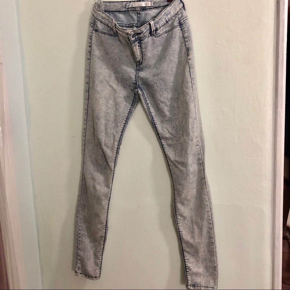 Zara Acid Wash Light Blue Jegging (High-waisted)